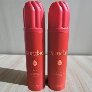 Sundae Exfoliating Whipped Shower Foam I Berry AHA I 8.9 fl oz I Pack of‎ 2 New